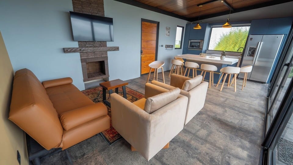 Open concept kitchen, integrates fully with the living room.