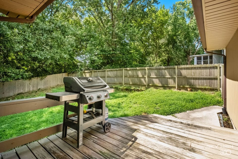 Fenced in Backyard
