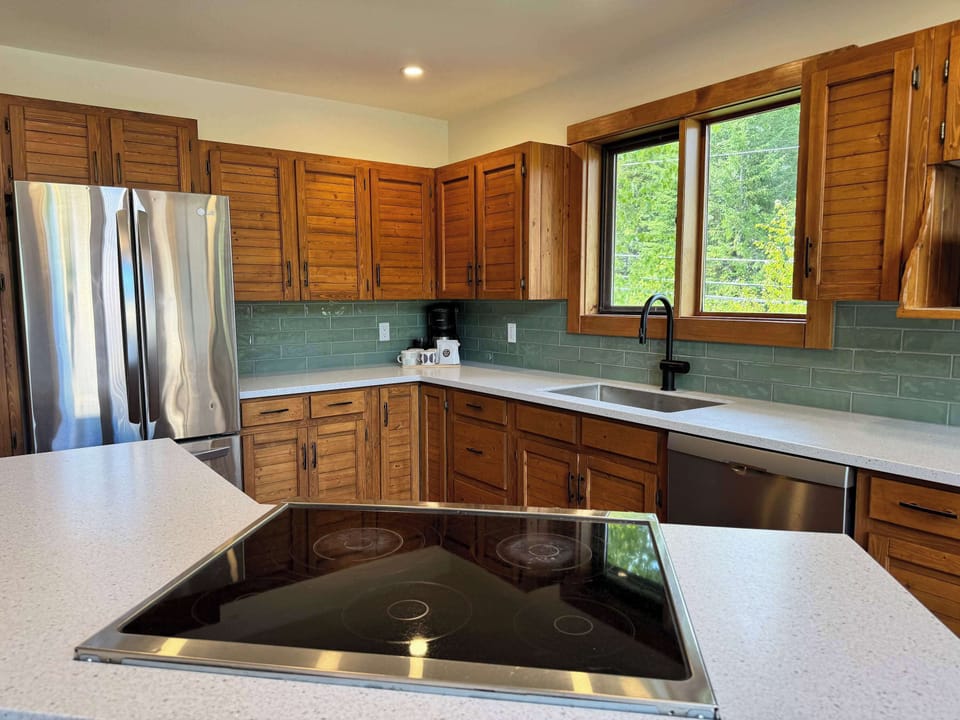 Cook your favorites with plenty of counter space.