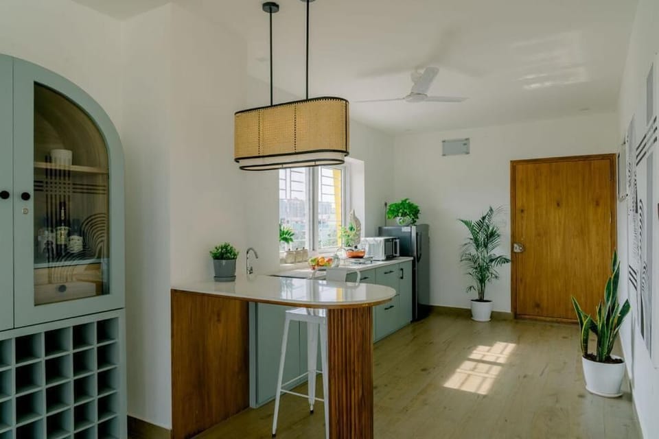 Penthouse, Balcony, City View | Private kitchen | Shared fridge, shared microwave