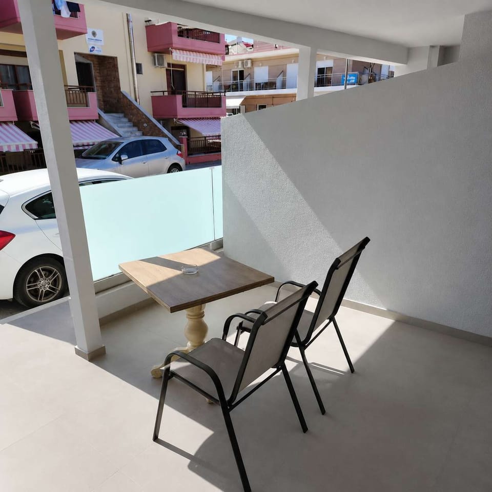 Private balcony of the property on the ground floor!