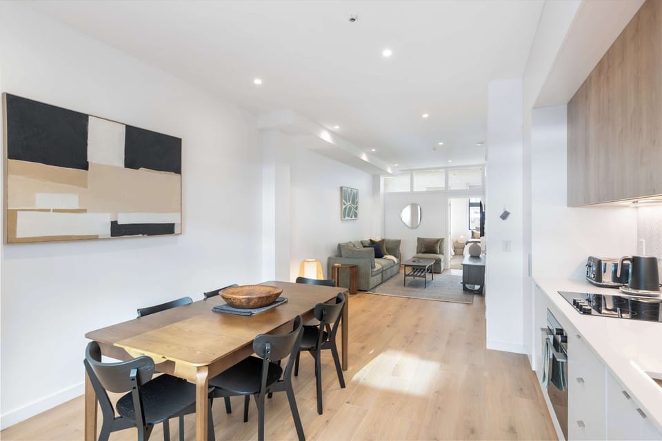 Kitchen and dining area