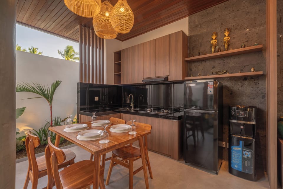 Villa, Patio, Pool View | Private kitchen | Mini-fridge, microwave