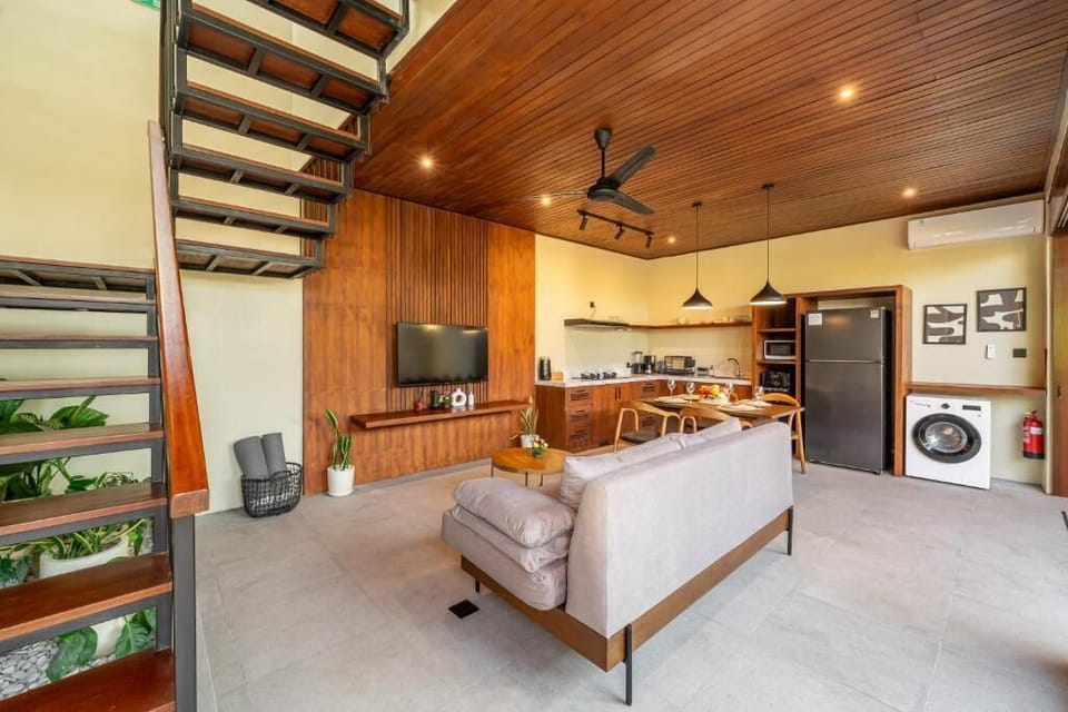 Deluxe Villa, 2 Bedrooms, Private Pool | Living area | 50-inch flat-screen TV with digital channels