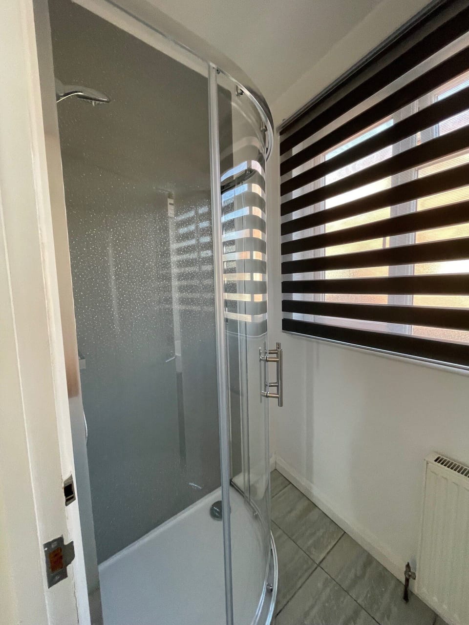 Hair dryer (on request), towels, soap, shampoo