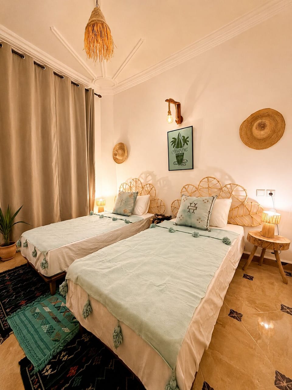 Basic Double or Twin Room, City View | Bed sheets