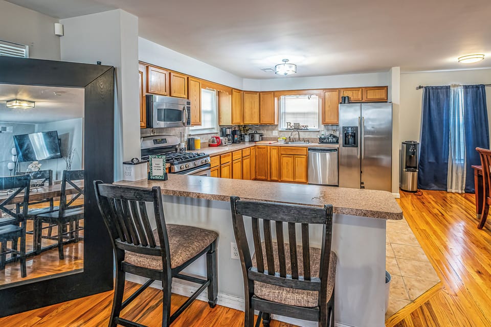 House, Patio | Private kitchen