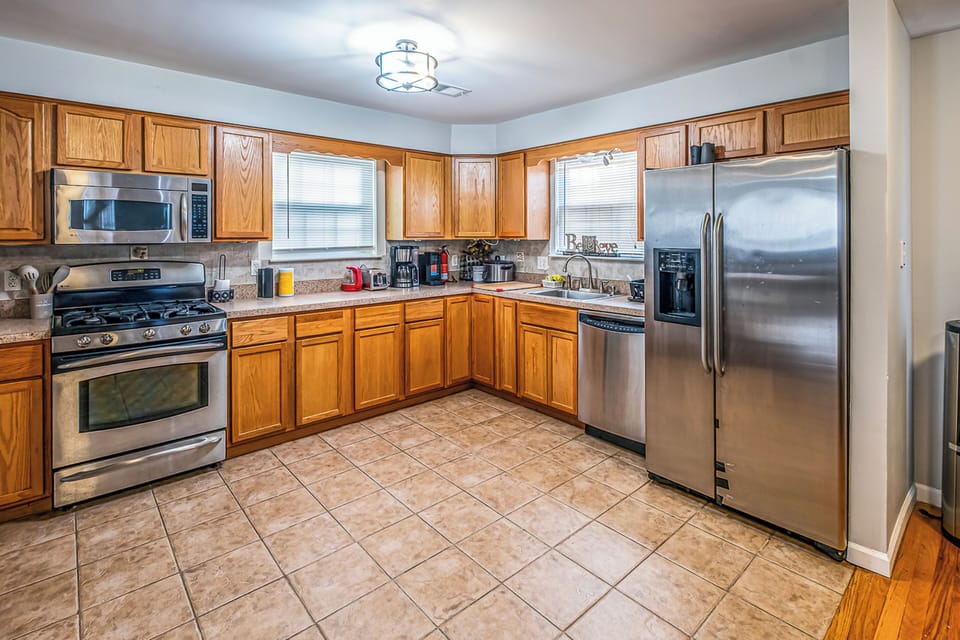 House, Patio | Private kitchen