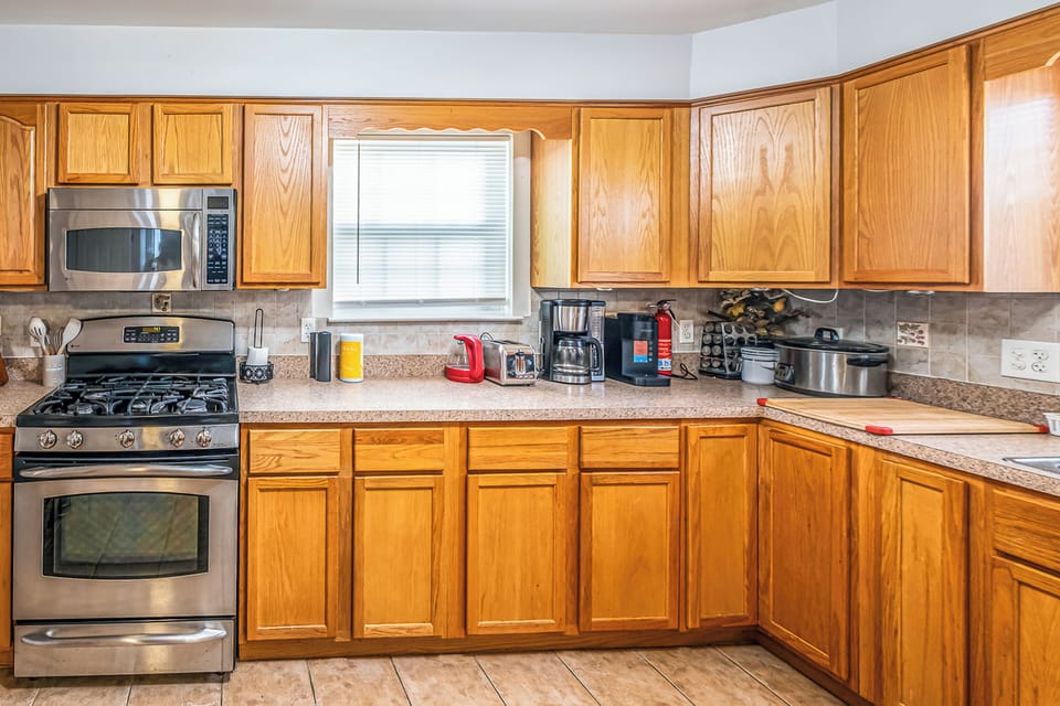 House, Patio | Private kitchen
