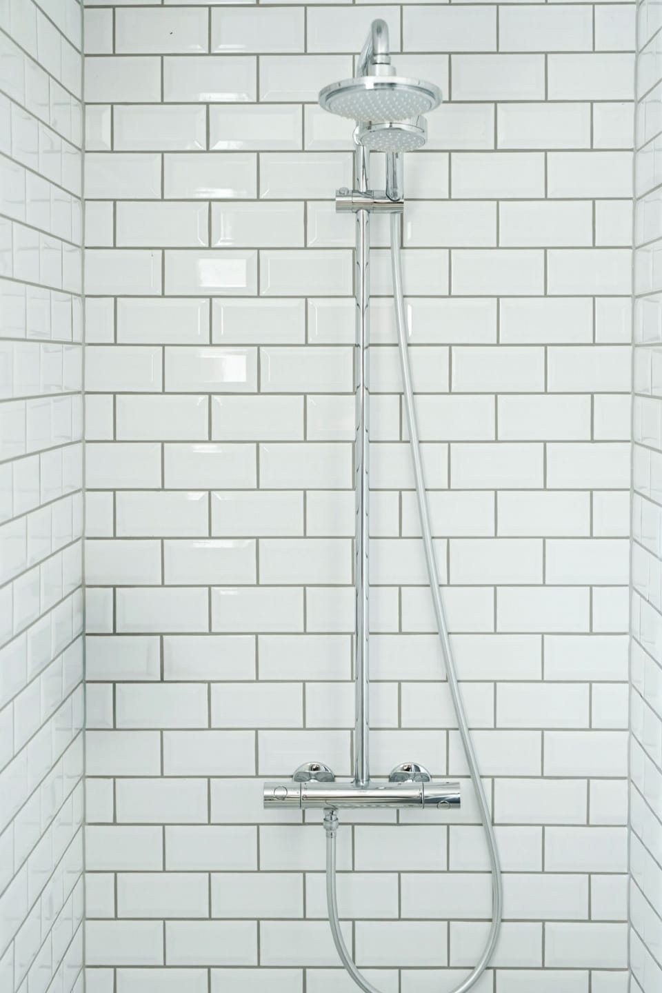 Shower, towels, soap, shampoo