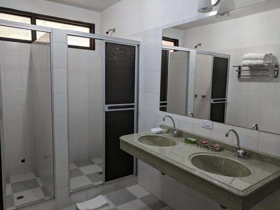 Family Room, Garden View | Bathroom | Shower, towels, soap, shampoo