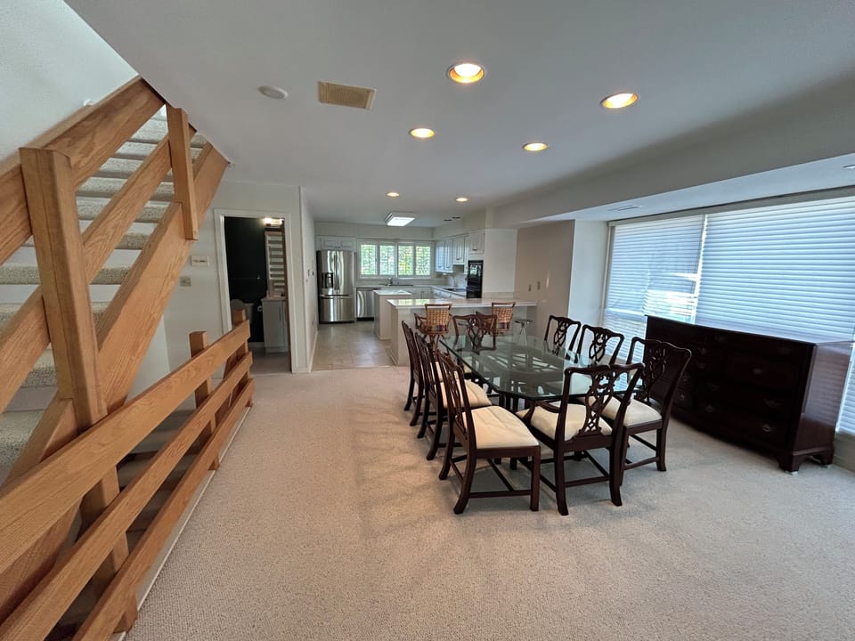 Dining area and kitchen