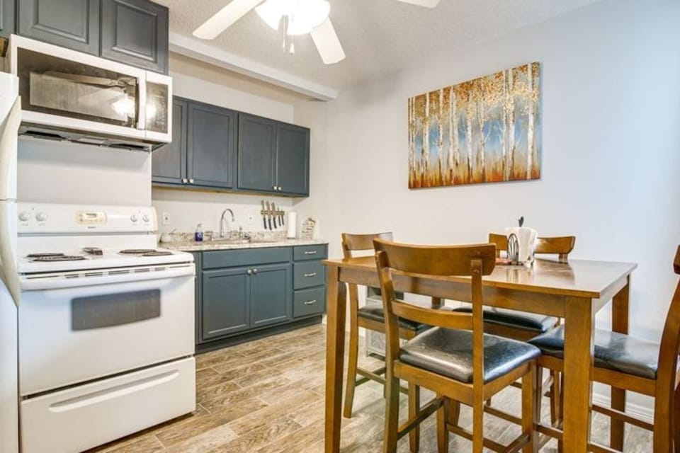 Dining area for meals, conversation, or board games