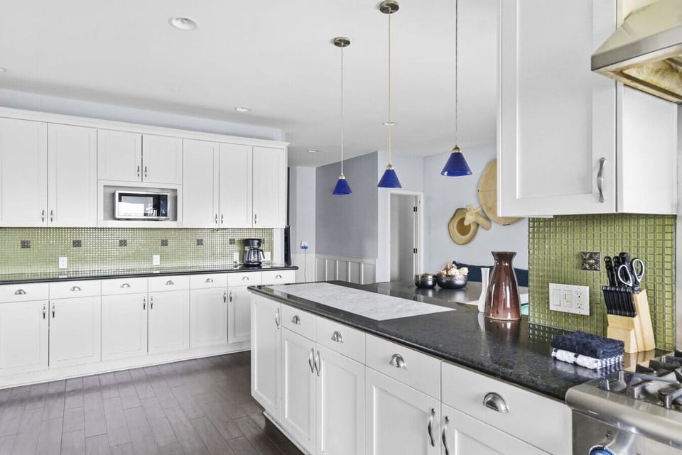 Full kitchen with plenty of room, all major appliances, and all cooking and dining essentials