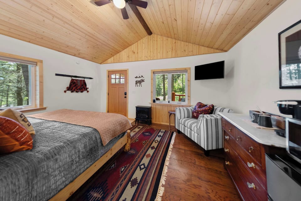 Relax and recharge in this inviting studio with a queen bed and thoughtful amenities