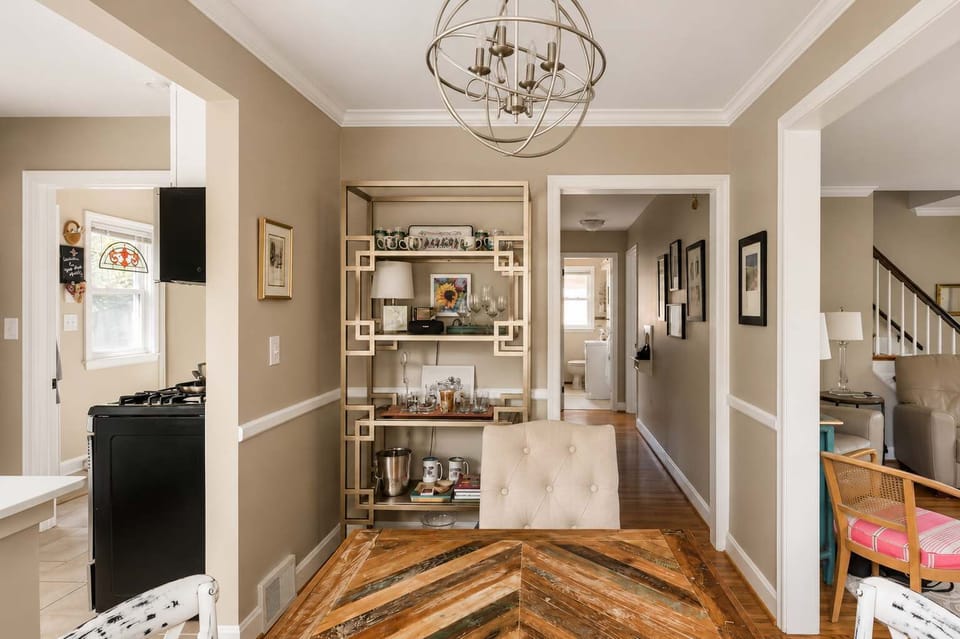 Dining Area Conveniently Located Between the Kitchen and Living Room