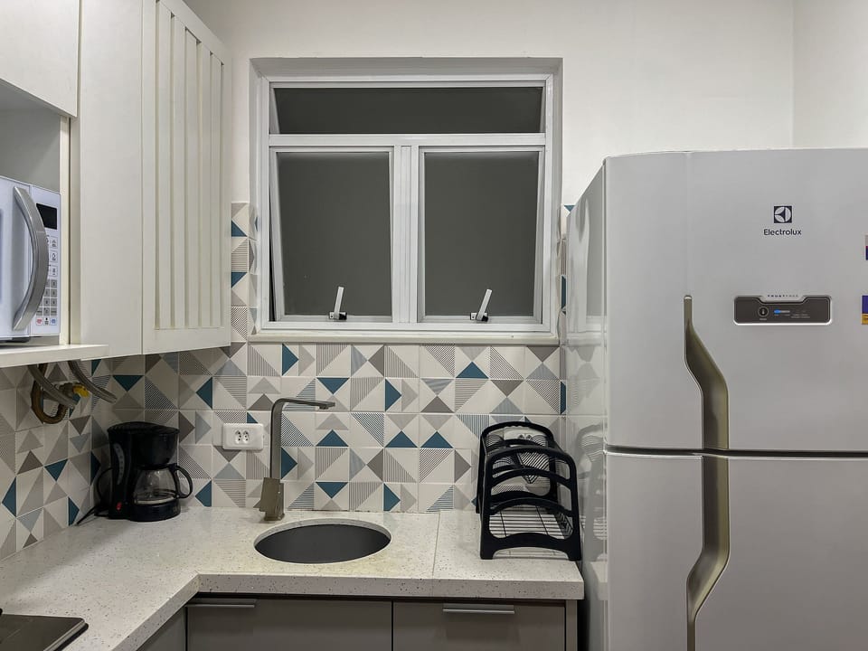Apartment | Private kitchen | Full-size fridge, microwave, oven, stovetop