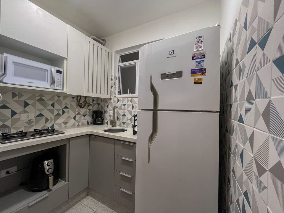 Apartment | Private kitchen | Full-size fridge, microwave, oven, stovetop