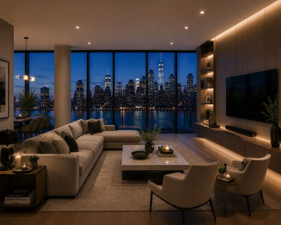 Apartment, City View | Living area