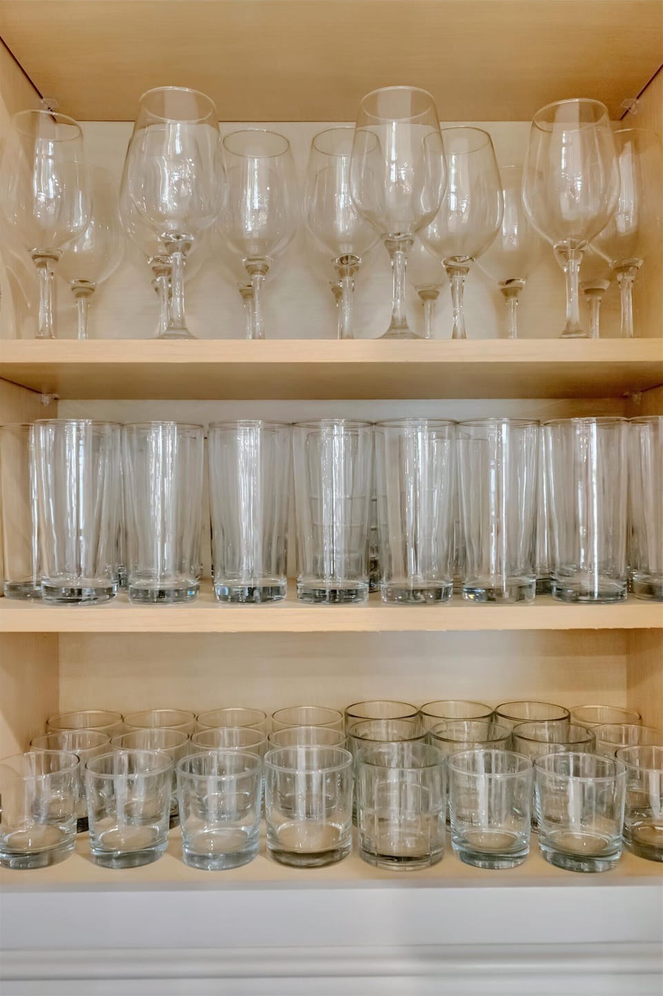 Fully stocked glassware for your group