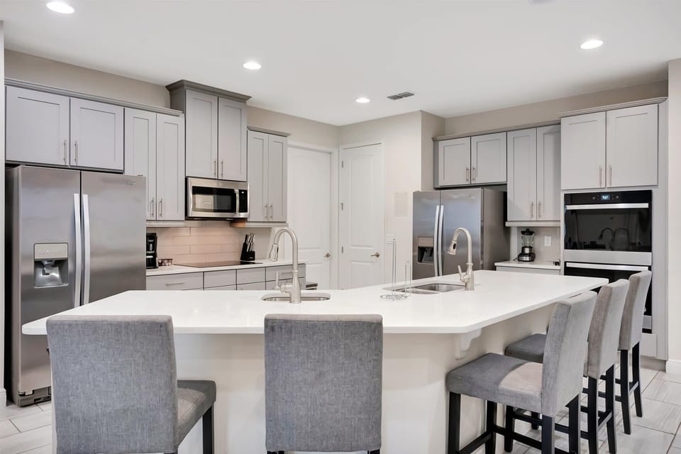 Chef's kitchen with oversized island