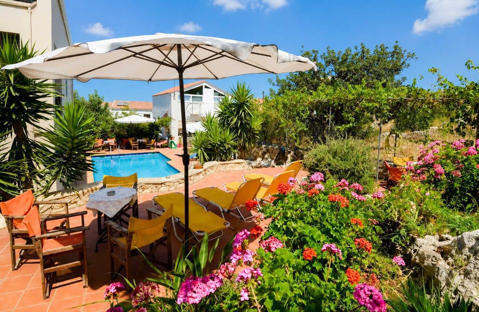 Shared garden and pool on the premises
