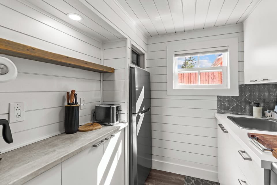 Bright modern kitchen with clean and functional design.