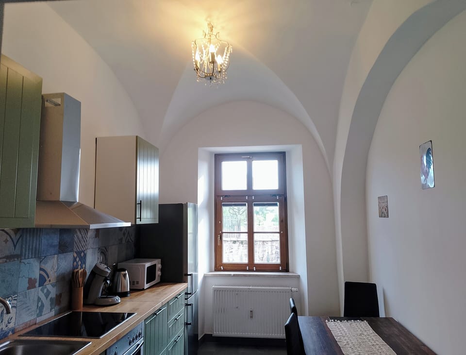 Standard Condo, Hill View | Private kitchen | Full-size fridge, microwave, oven, stovetop