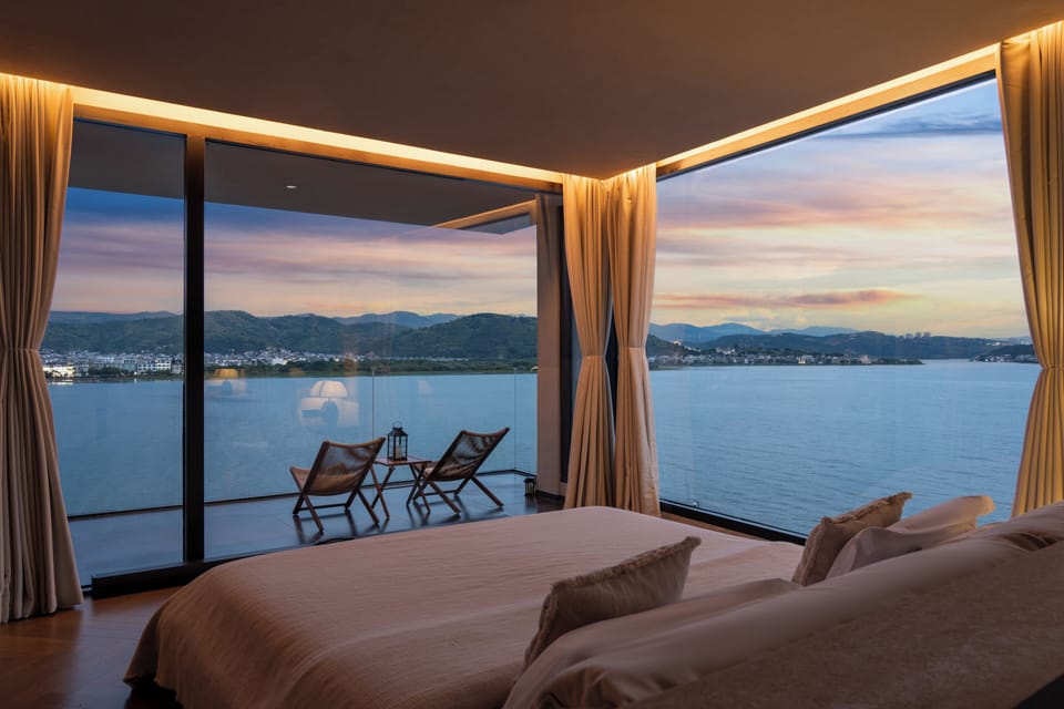 Signature Double Room, Patio, Sea View | Desk, laptop workspace, blackout drapes, soundproofing