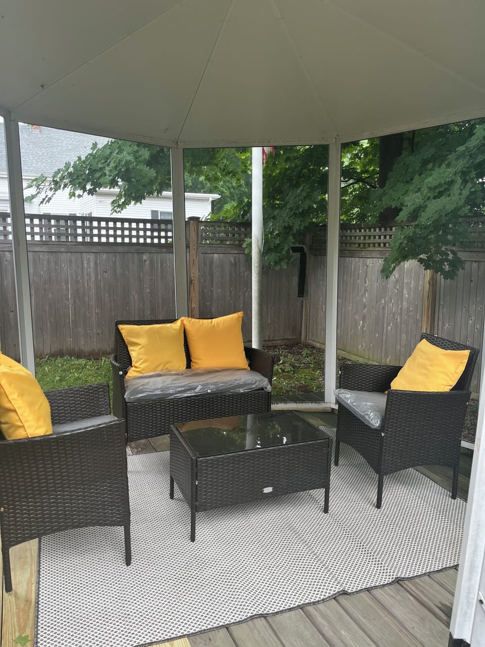 Outdoor shared space. 