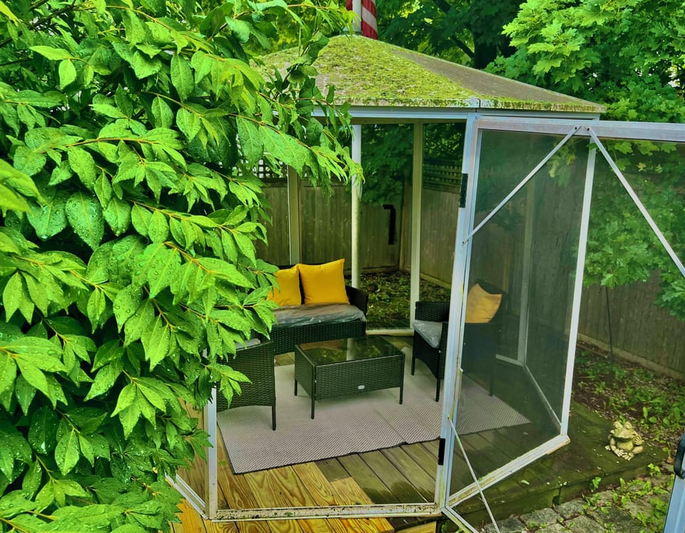 Outdoor shared space.