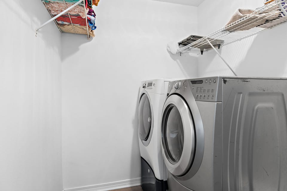 Washer and dryer