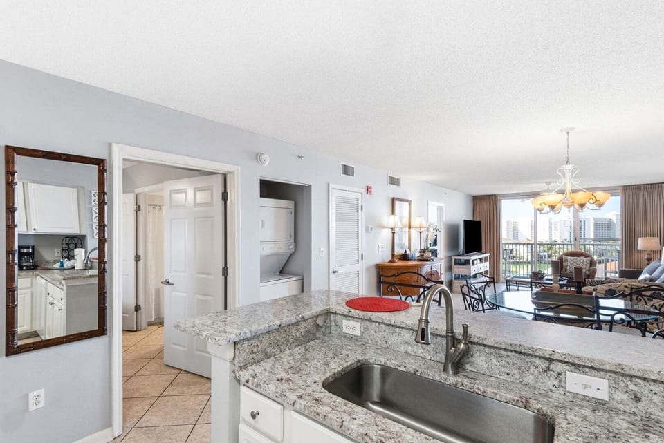 Indoors, Sink, Kitchen, Home Decor, Chandelier