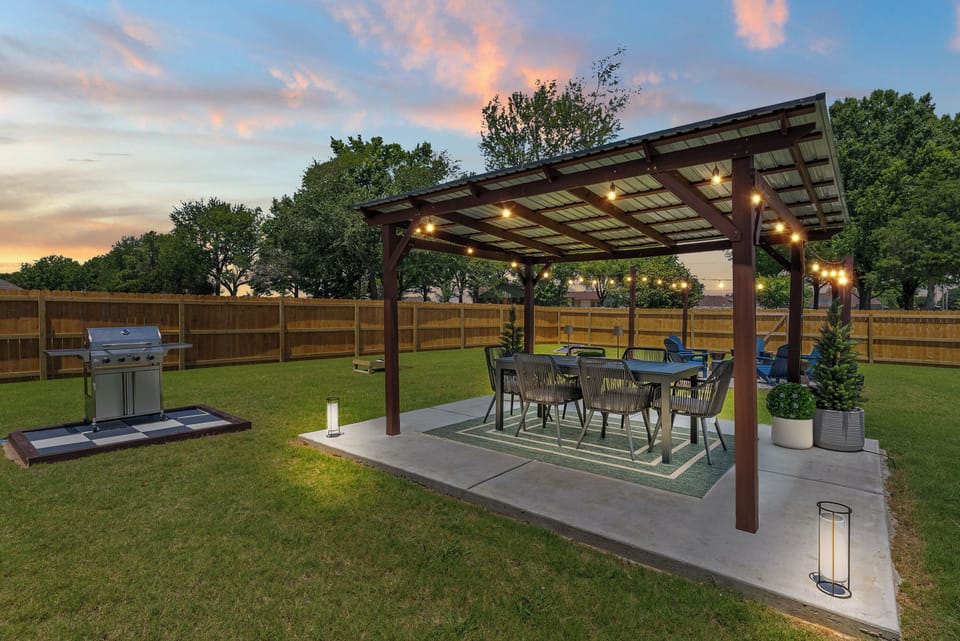 Fire up the grill and enjoy relaxed evenings outdoors.