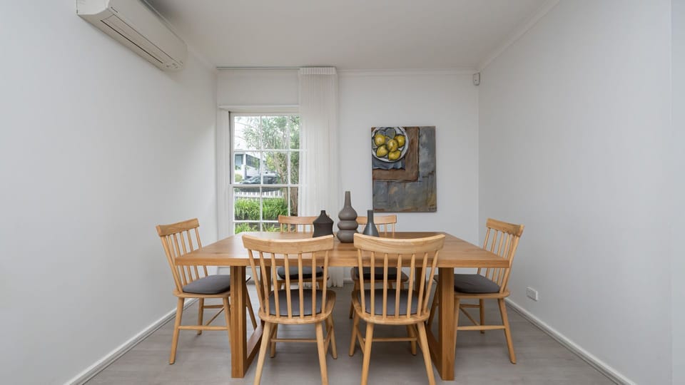 Dining space perfect for family dinners.