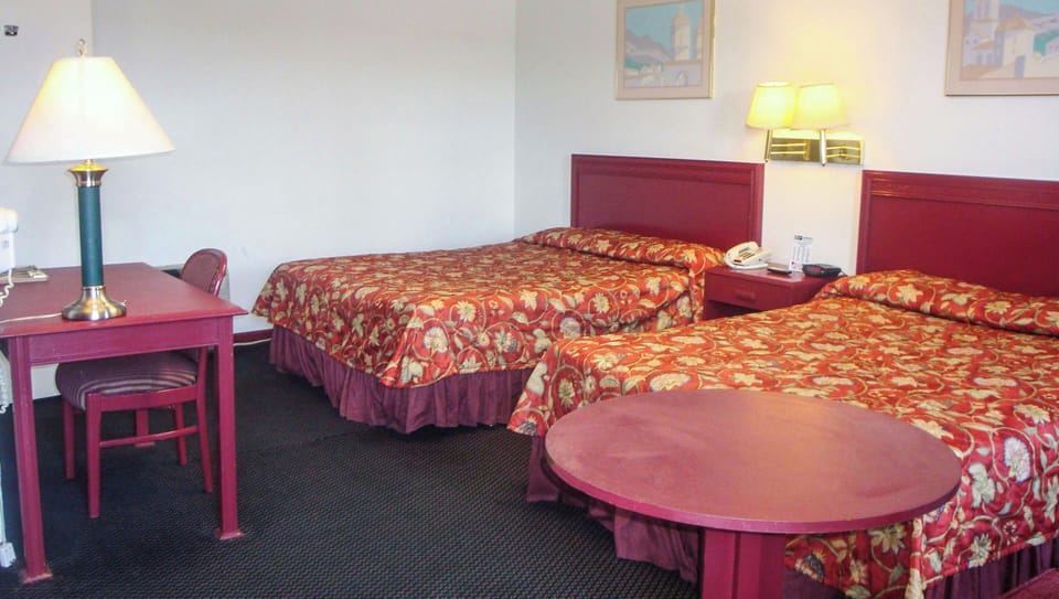 Room, 2 Double Beds, Non Smoking | WiFi (free), alarm clocks, bed sheets