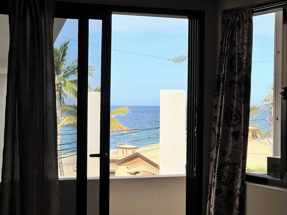 Ocean view from the uppermost bedroom.