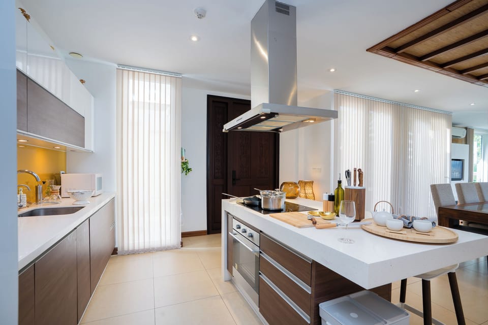 Villa, Garden View | Private kitchen