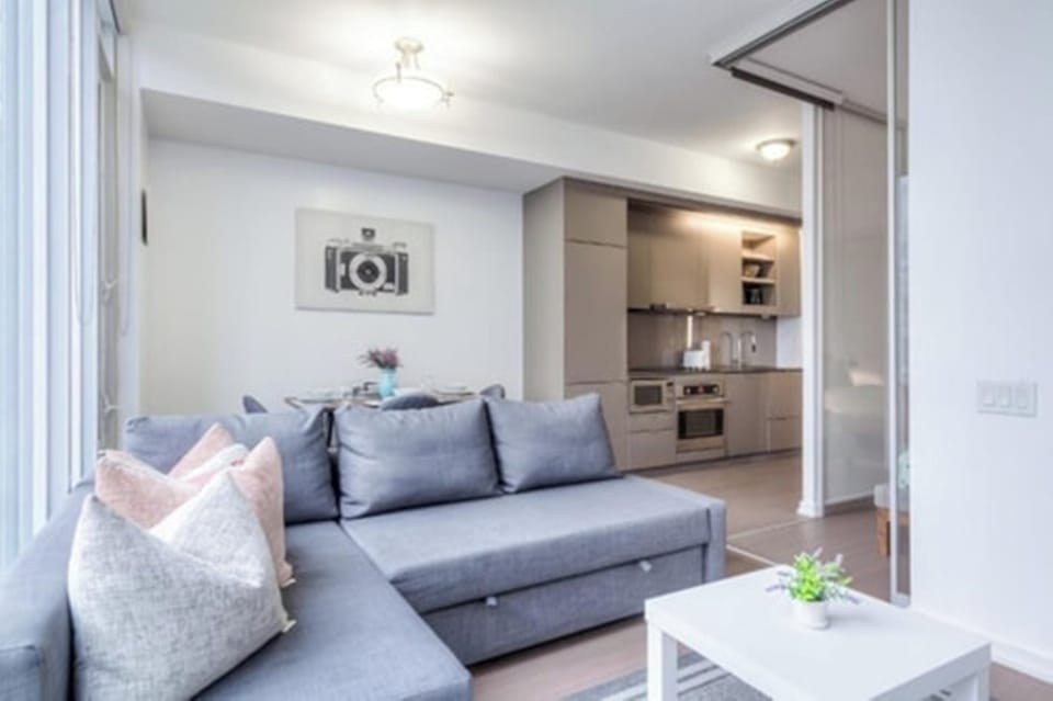 Junior Apartment, 1 Bedroom, Kitchen, City View | Living area | 43-inch flat-screen TV with digital channels, Netflix