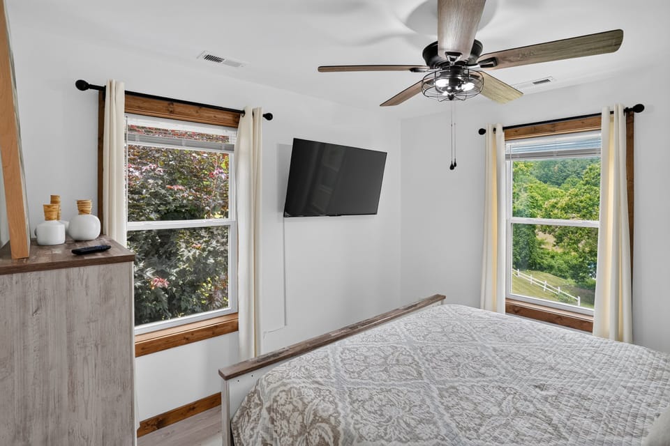 Indoors, Screen, Appliance, Ceiling Fan, TV