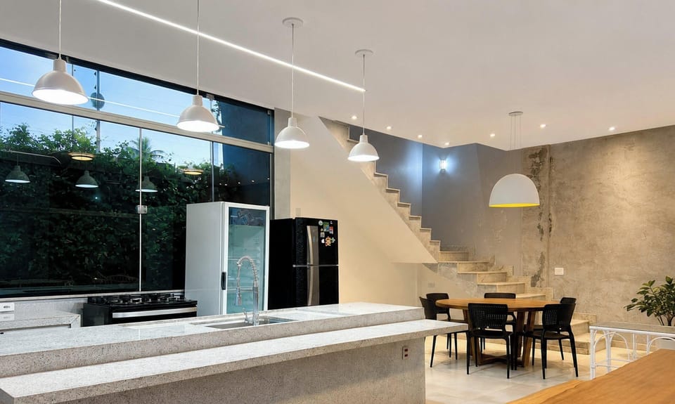 House, 5 Bedrooms, Pool Access, Pool View | Private kitchen | Fridge, microwave, cookware/dishes/utensils, dining table