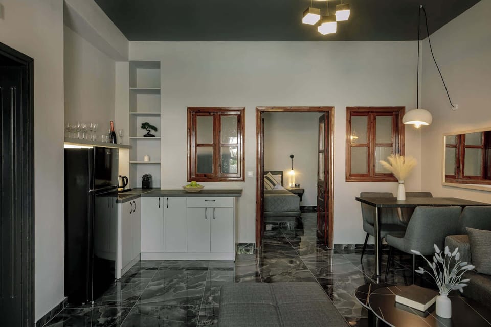 A bright and stylish open-plan space, designed for comfort, relaxation, and a warm home-away-from-home feeling.