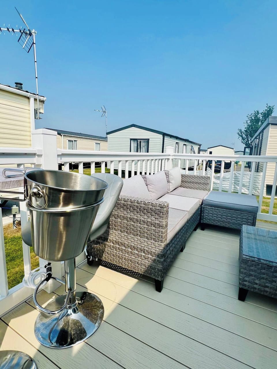 Outside seating on veranda