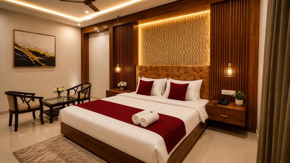 Deluxe Double Room, City View | Desk, laptop workspace, WiFi (free)