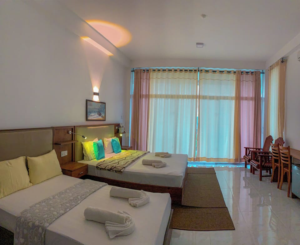Superior Triple Room, Balcony, Mountain View | Desk, laptop workspace, blackout drapes, iron/ironing board (on request)