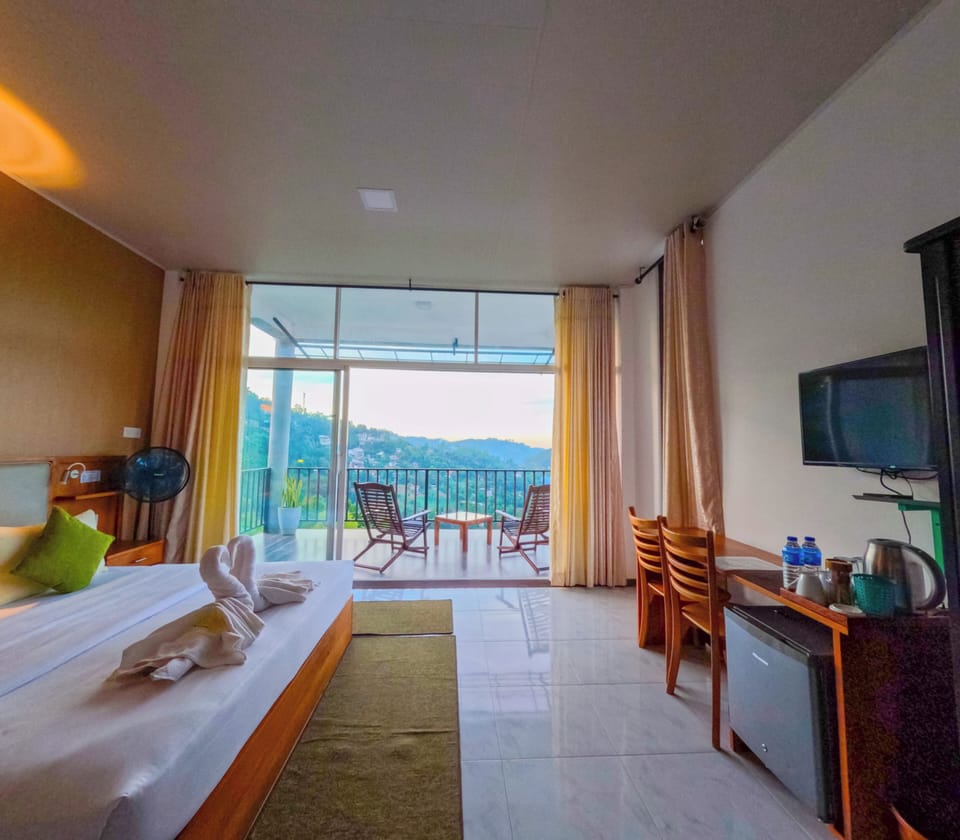 Superior Double Room, Balcony, Mountain View | Desk, laptop workspace, blackout drapes, iron/ironing board (on request)