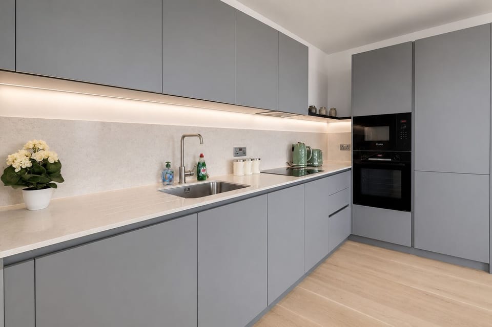 Fully-equipped Kitchen - Greenwich flat with Balcony near The O2 & Canary Wharf