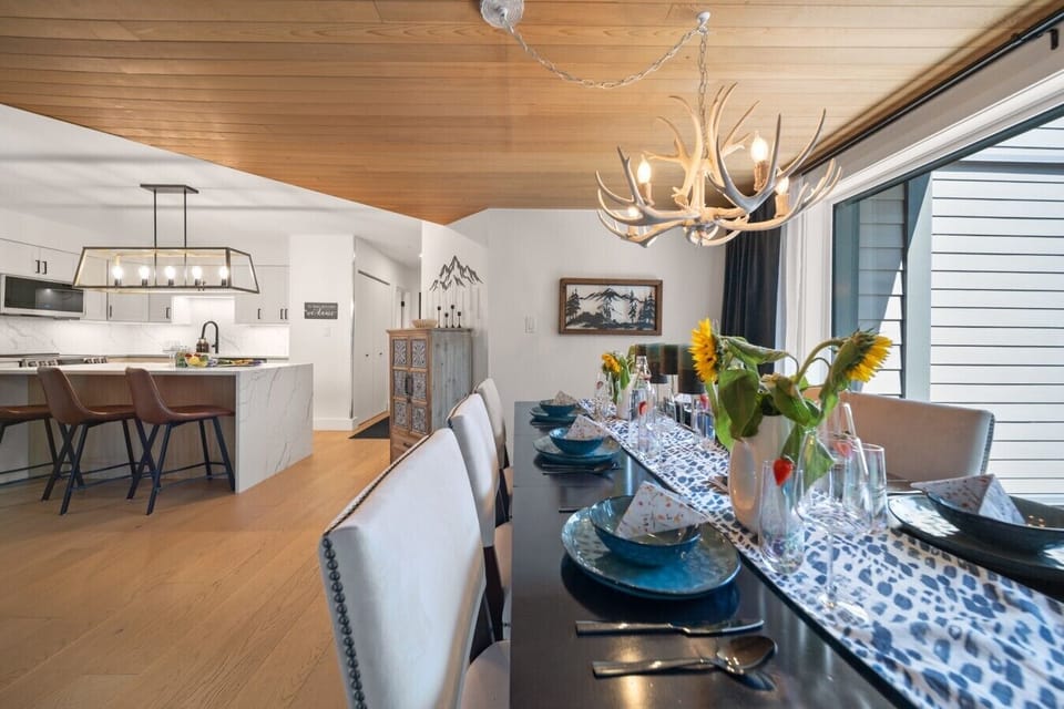 Open dining space connects effortlessly with the kitchen for easy meals and entertaining