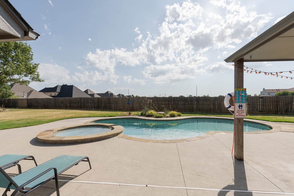 Patio and pool