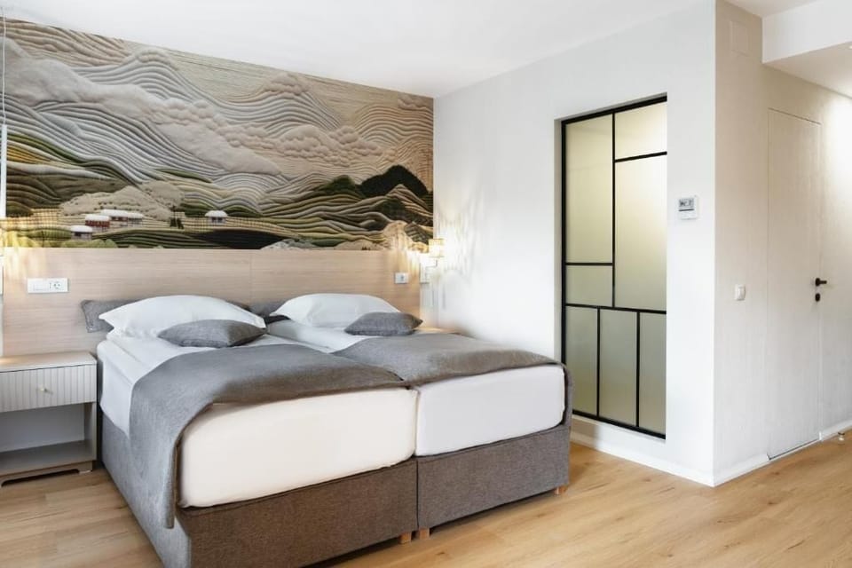 Double or Twin Room, Balcony | In-room safe, desk, laptop workspace, blackout drapes